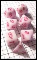 Dice : Dice - Dice Sets - Chessex Speckled White w Red Speckle and w Red Nums - FA collection buy Dec 2010